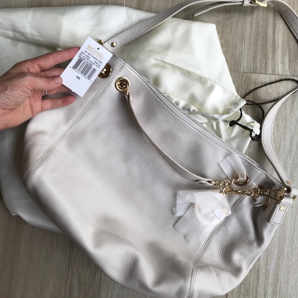 Michael kors jet set chain tote in vanilla